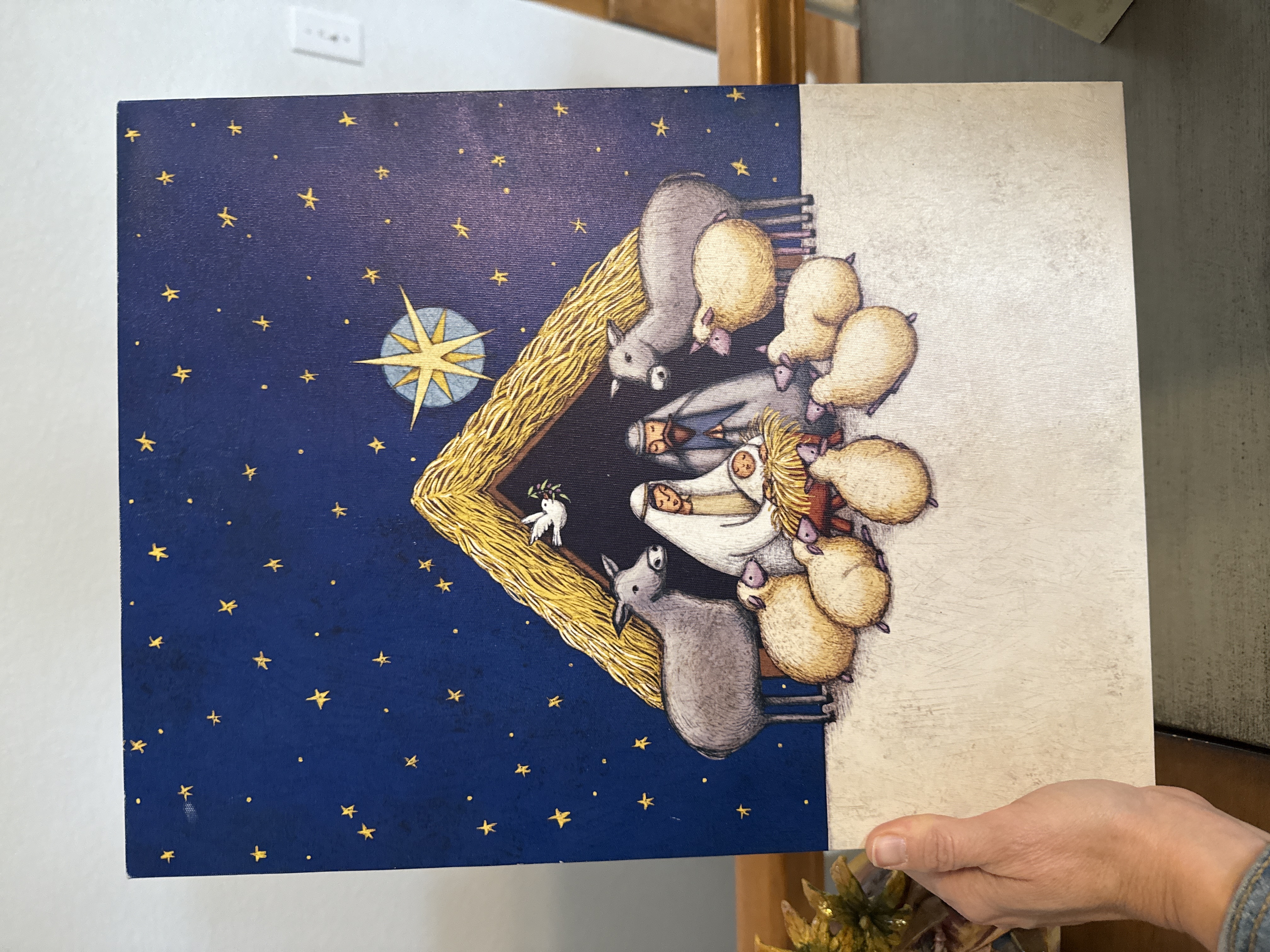 Art work with light up star